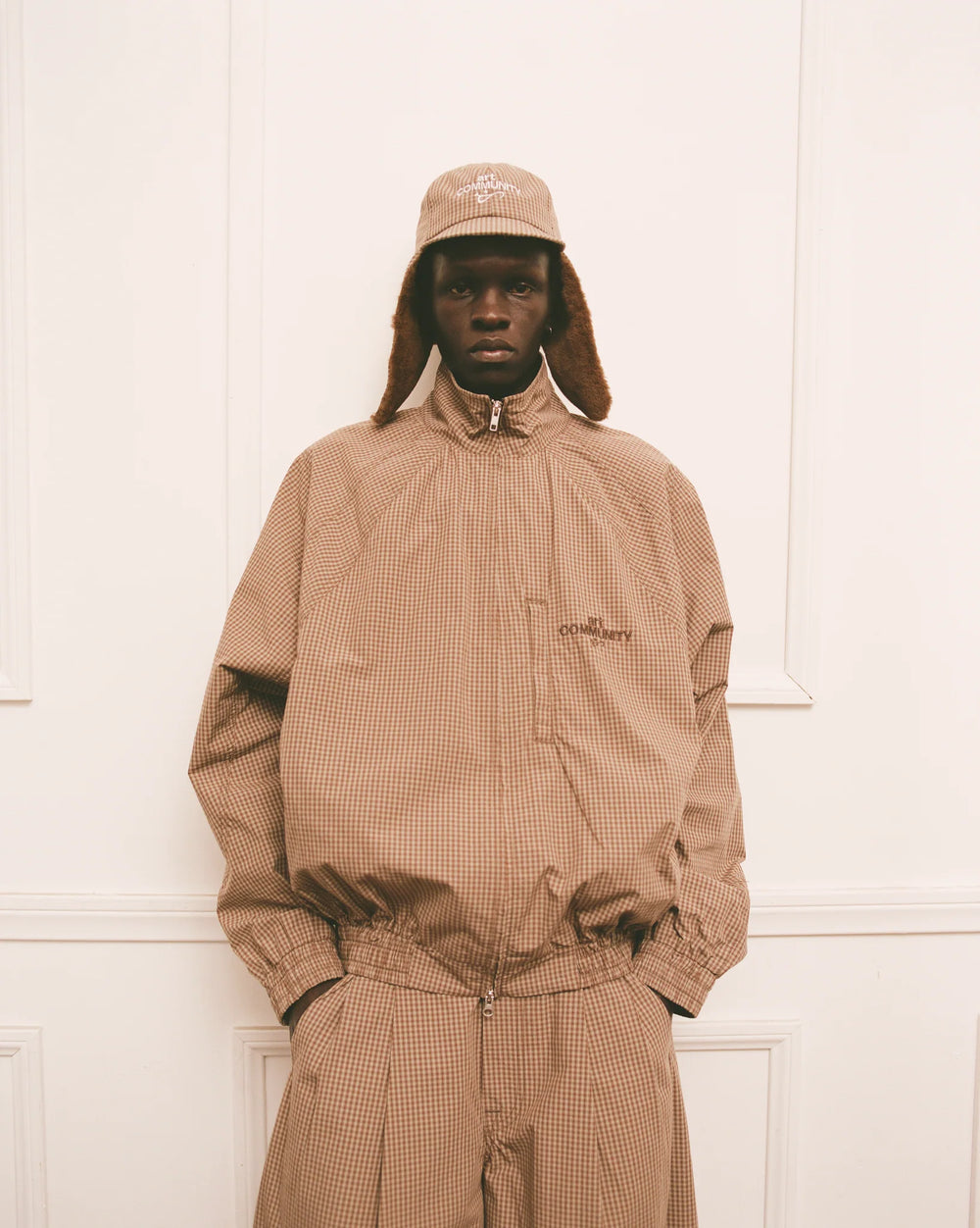 PLAID PILOT SHORT BRIM CAP