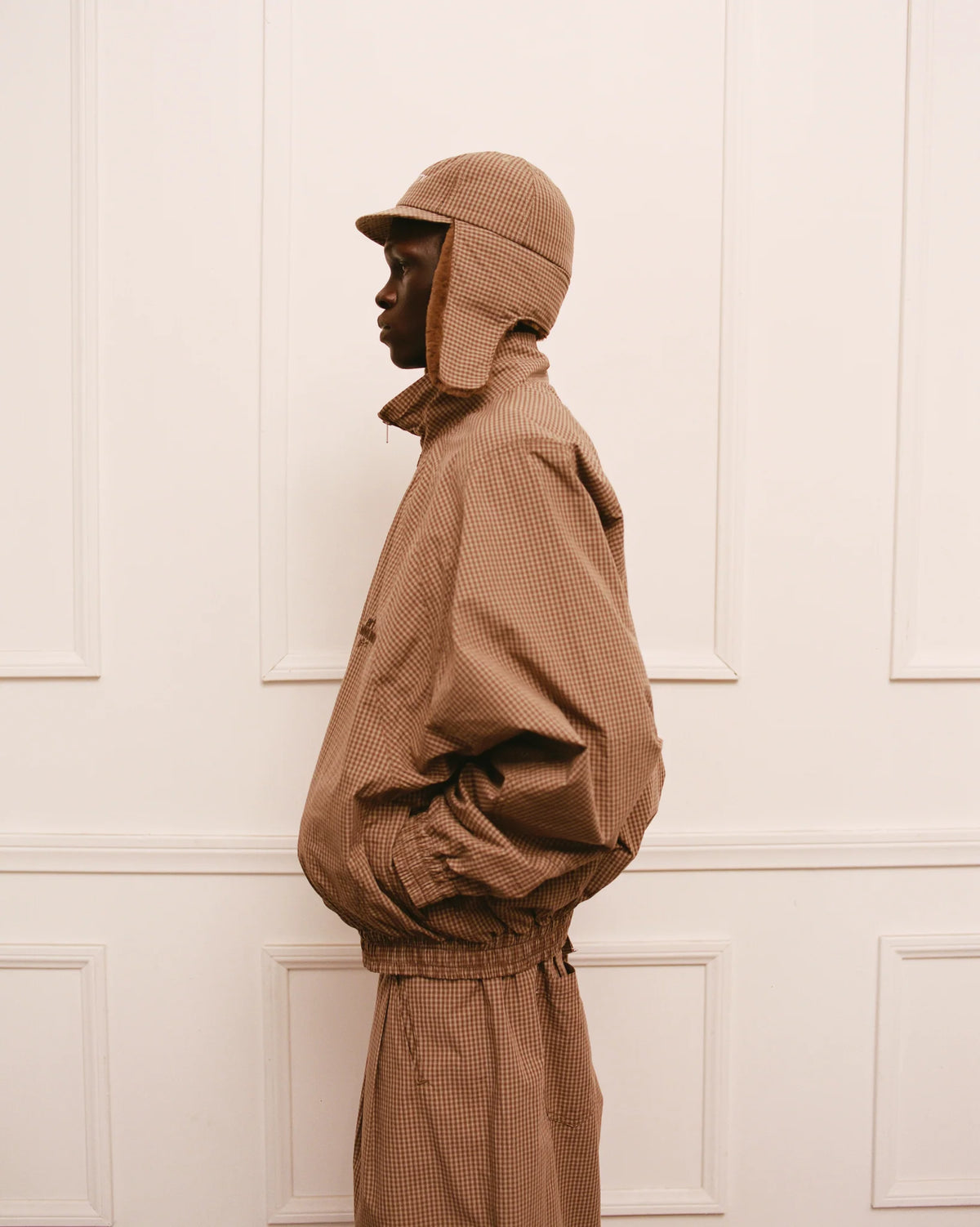 PLAID PILOT SHORT BRIM CAP