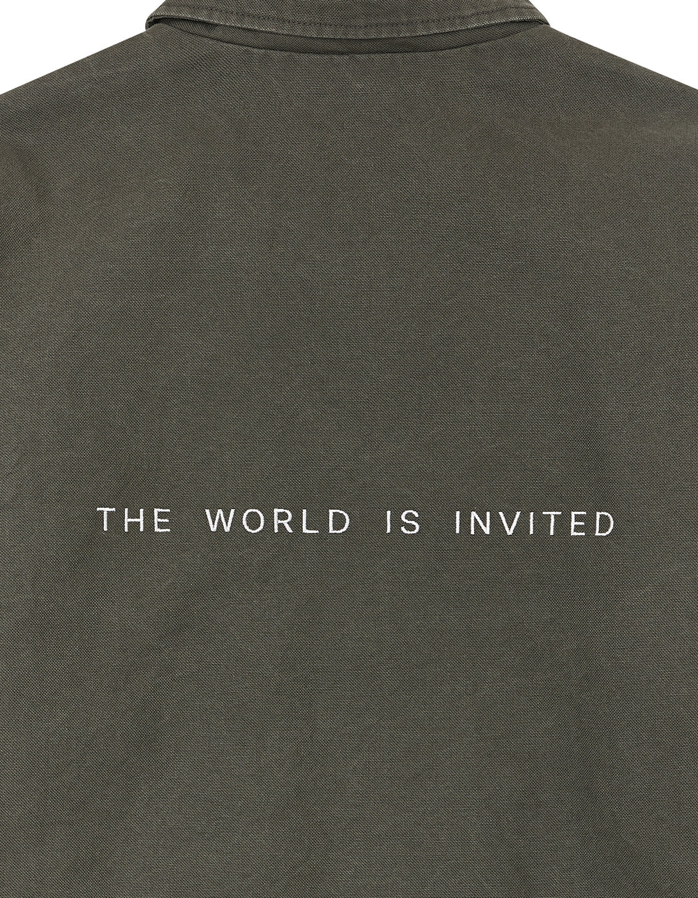 THE WORLD IS INVITED COACH JACKET