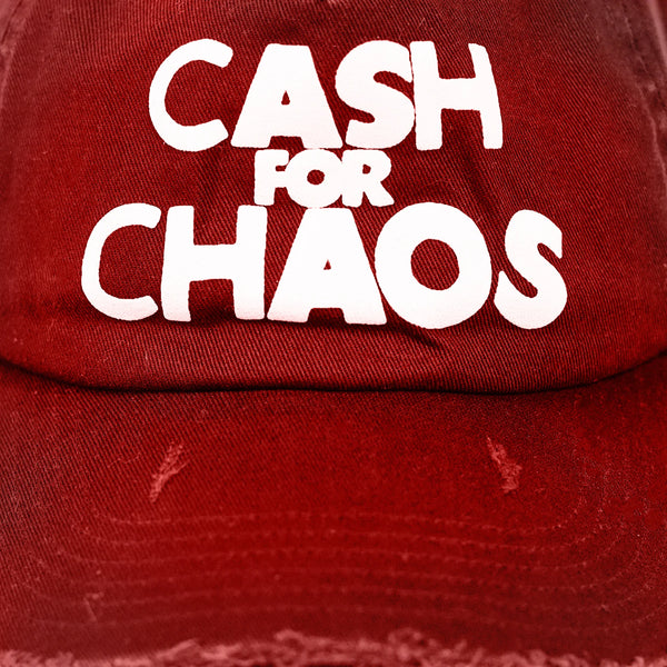 CASH Distressed Cap [Washed Red]