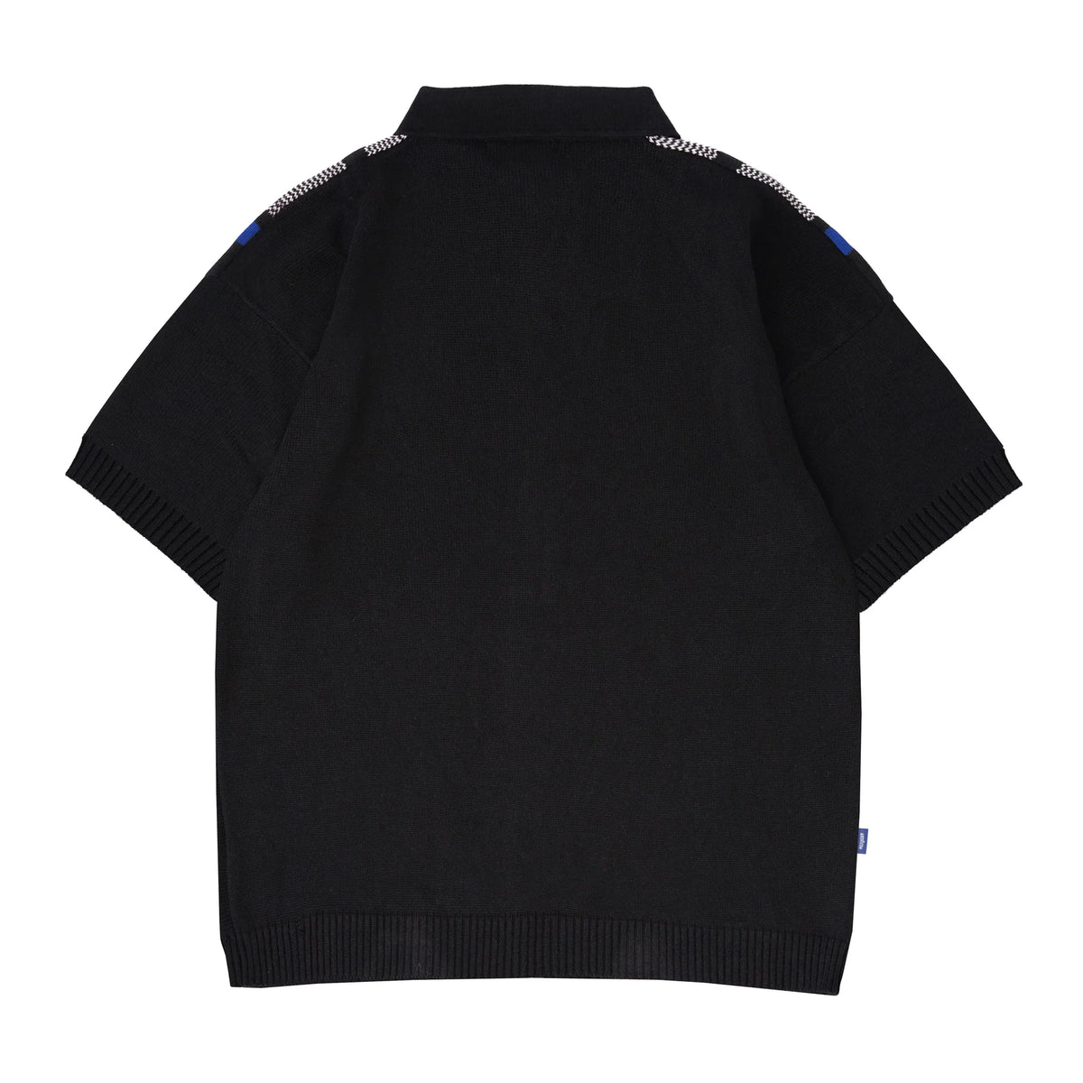 JUNIOR Zip Knitted Polo [Black/Multi]