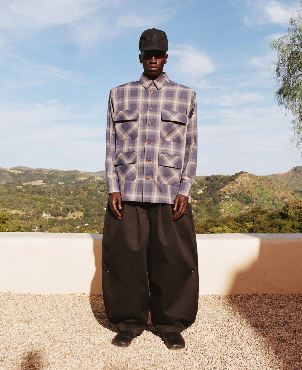 Black Japanese Twill Triptych Trouser
