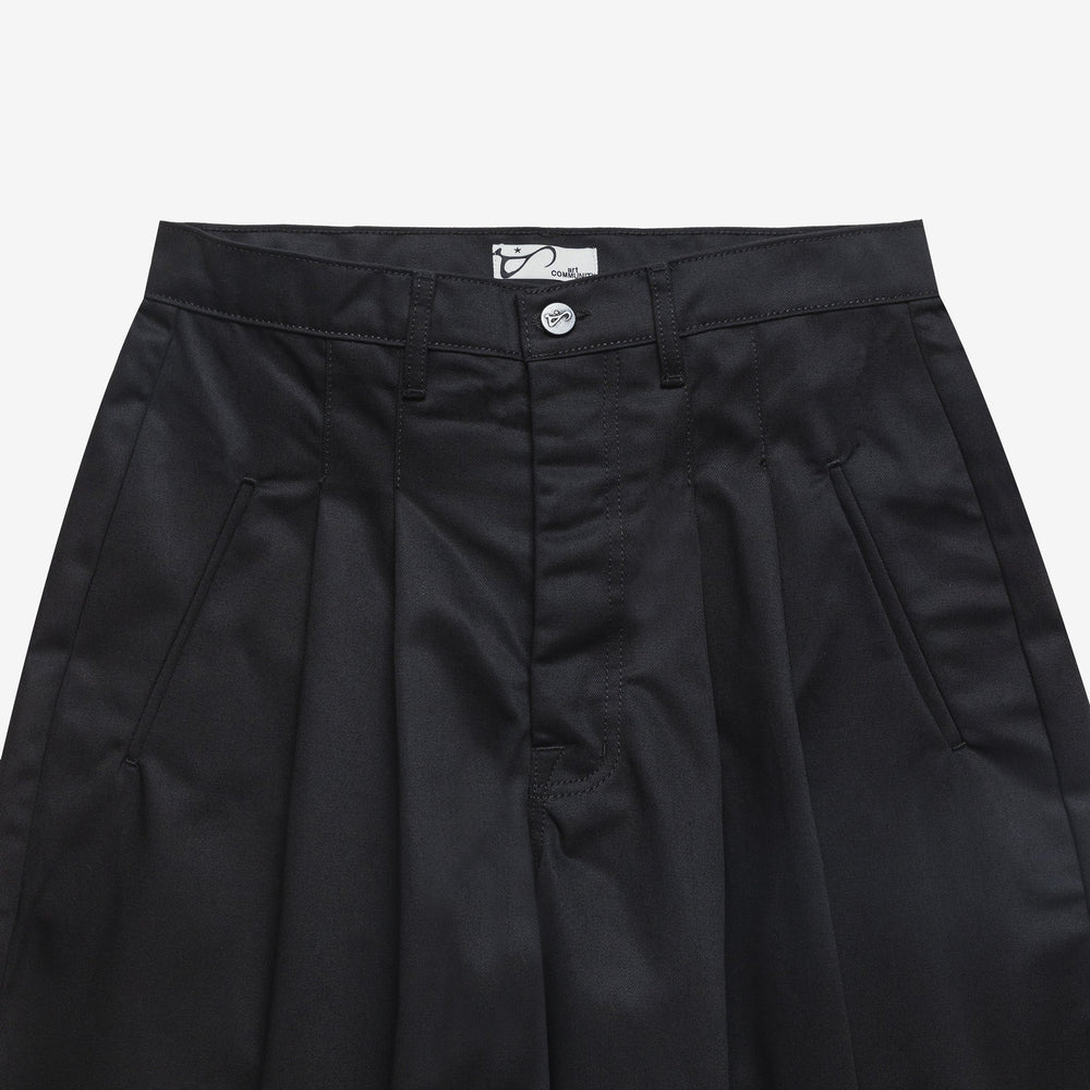 Black Japanese Twill Triptych Trouser