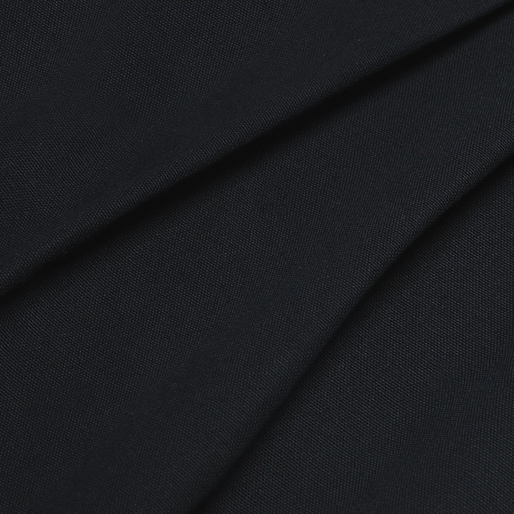 Black Nylon Canvas Jort