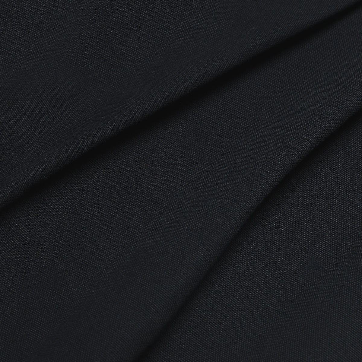 Black Nylon Canvas Jort
