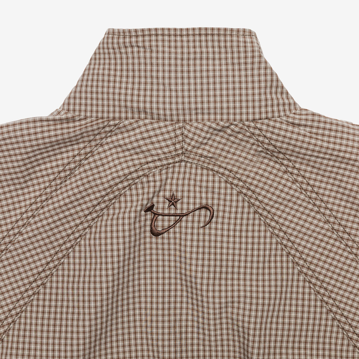 PLAID DOUBLE ZIP JAPANESE TRACK JACKET