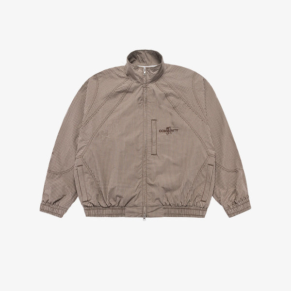 PLAID DOUBLE ZIP JAPANESE TRACK JACKET
