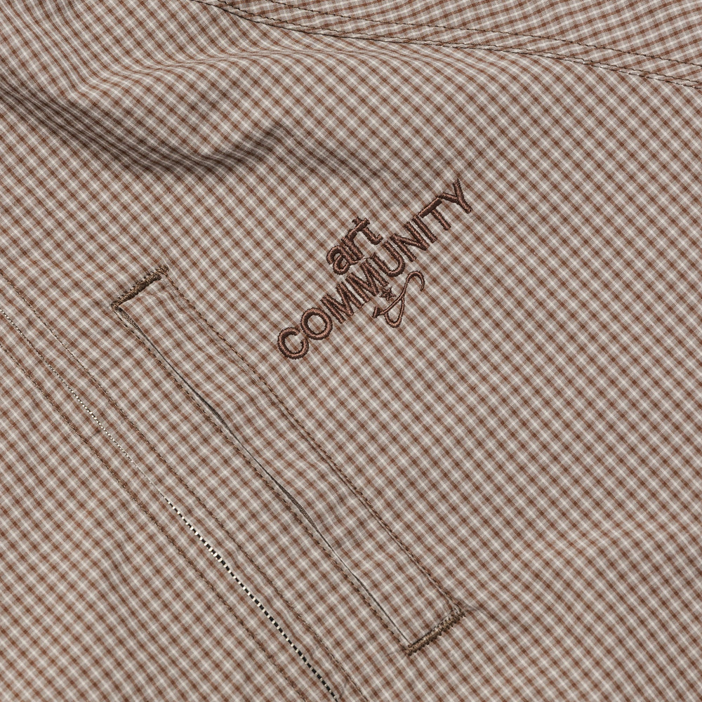 PLAID DOUBLE ZIP JAPANESE TRACK JACKET