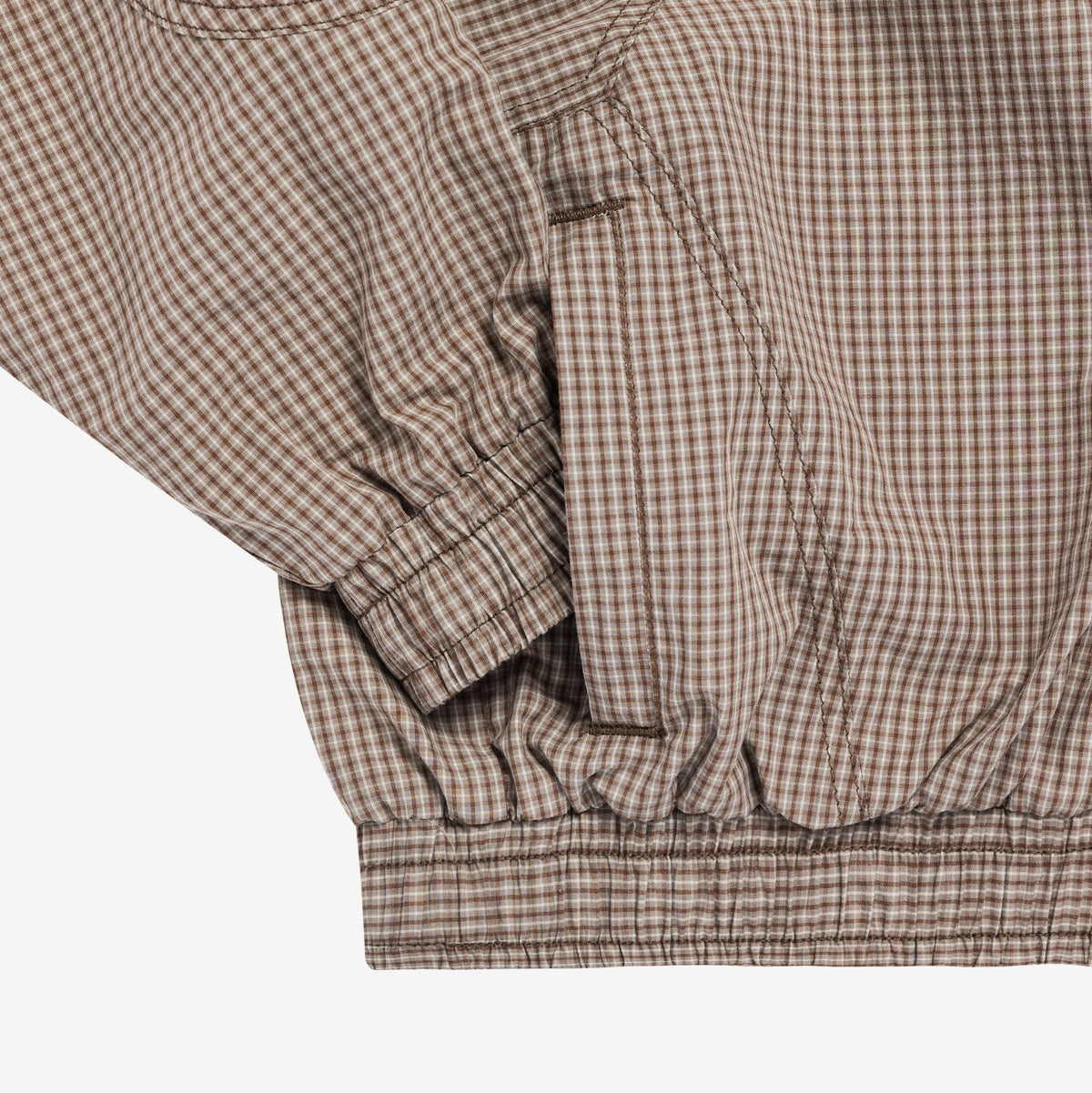 PLAID DOUBLE ZIP JAPANESE TRACK JACKET