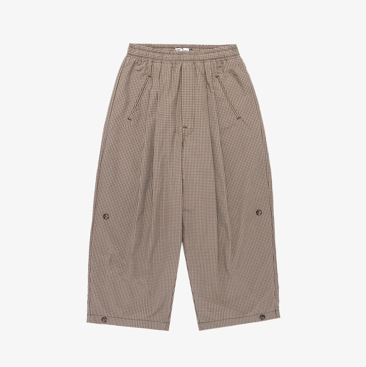 PLAID JAPANESE TRIPTYCH TRACK PANT