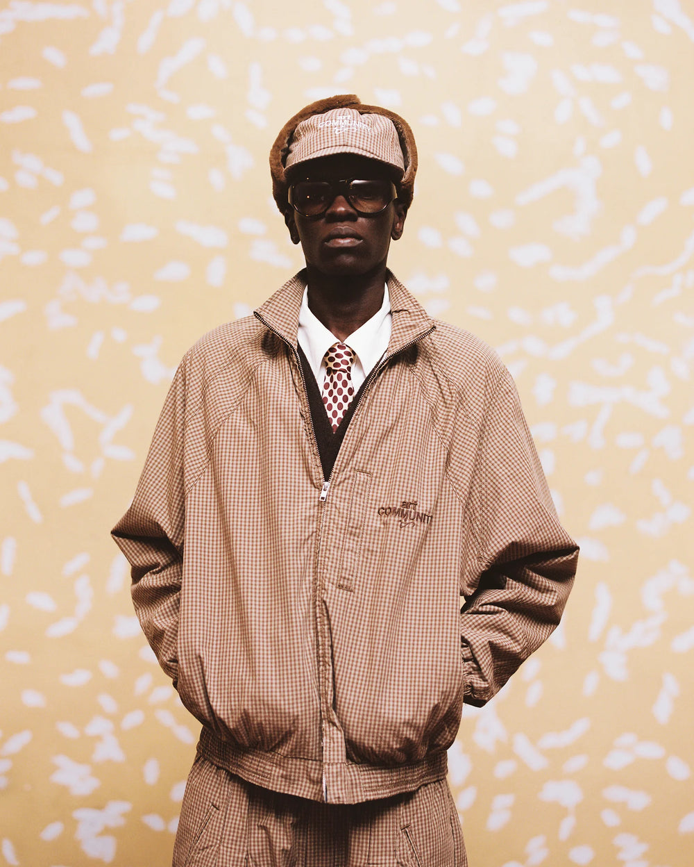 PLAID DOUBLE ZIP JAPANESE TRACK JACKET