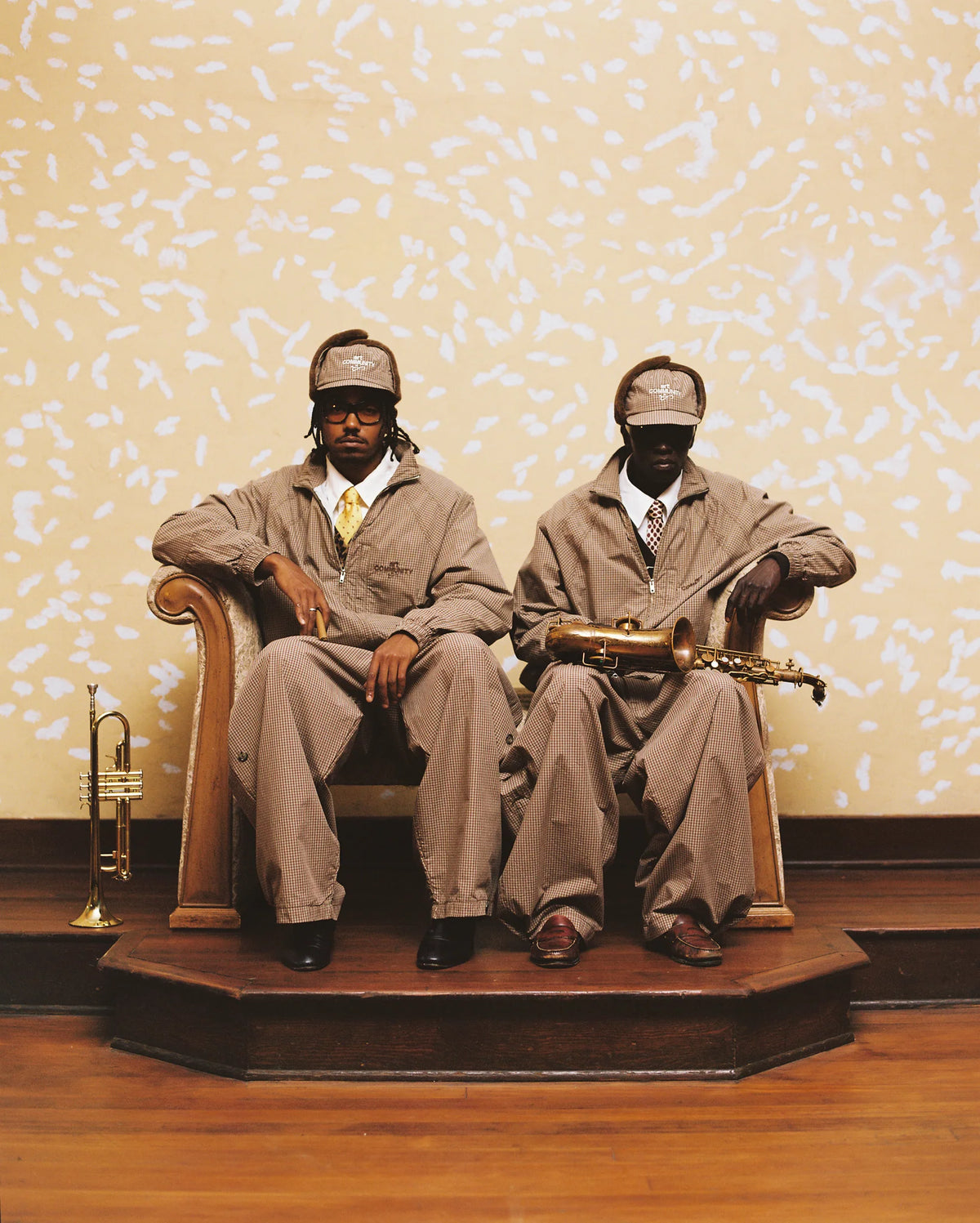 PLAID JAPANESE TRIPTYCH TRACK PANT