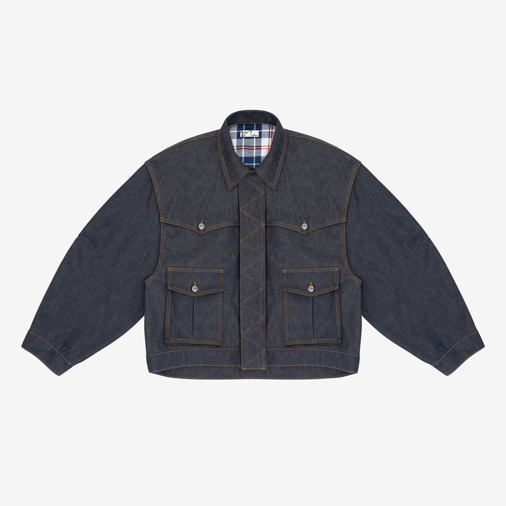 REVERSIBLE 7 POCKET JAPANESE DENIM JACKET