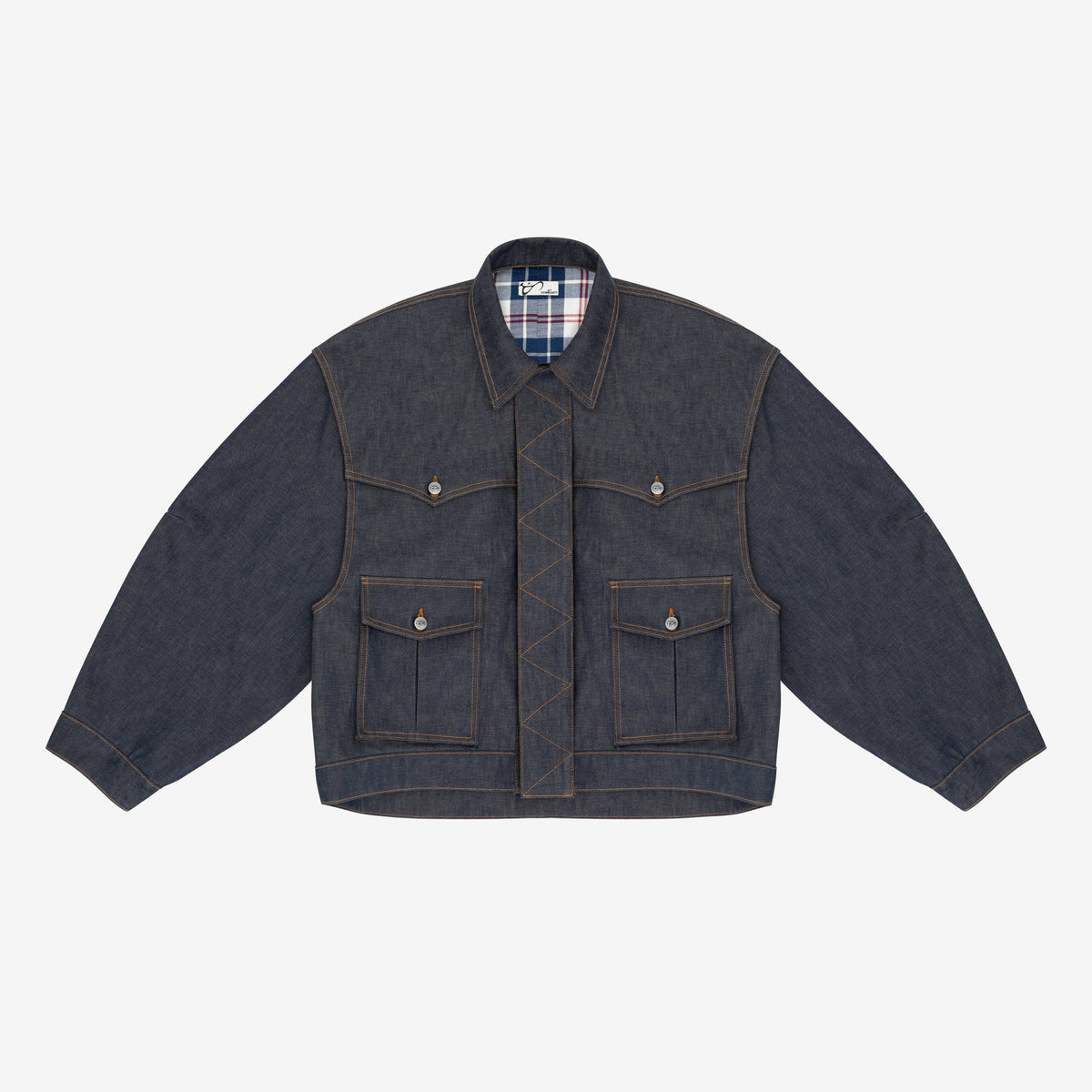 REVERSIBLE 7 POCKET JAPANESE DENIM JACKET