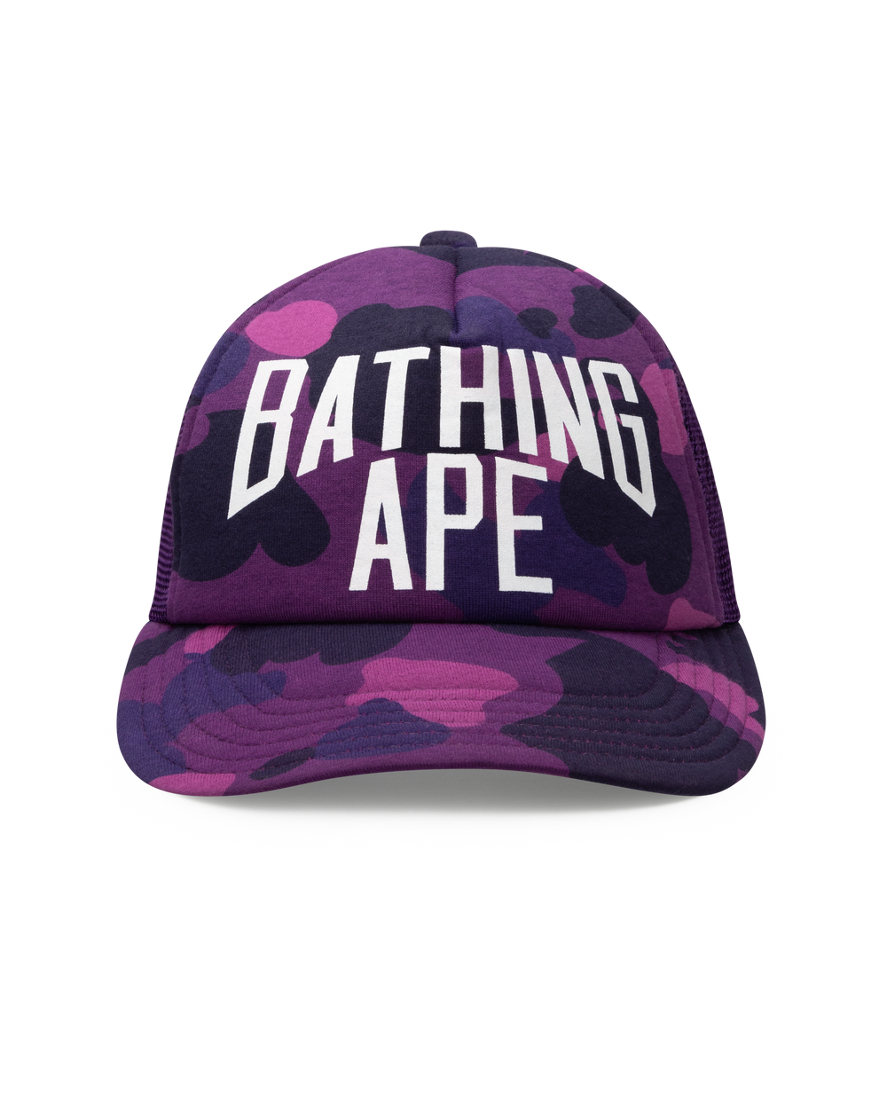 Bape Camo NYC Logo Mesh Cap 'Purple'