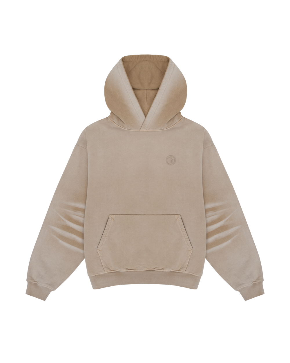 Uniform H Logo Embroidery Vintage Wash Hoodie