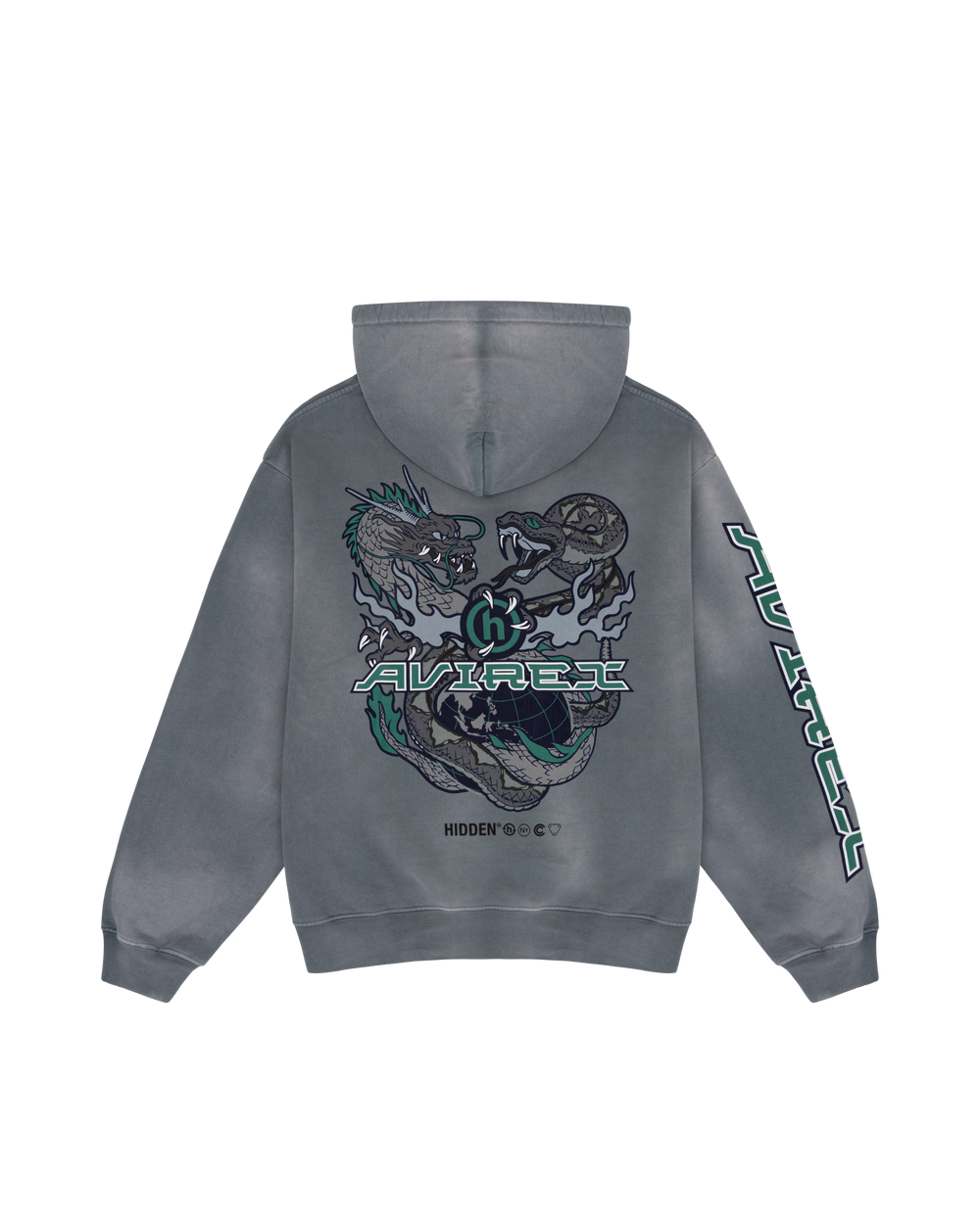 Avirex Worldwide Vintage Wash Hoodie