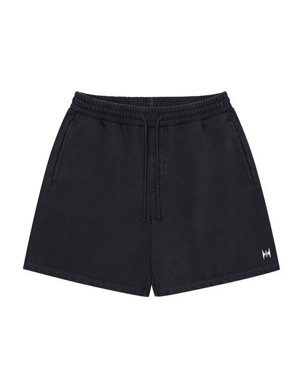 WASHED EMBROIDERED SHORTS