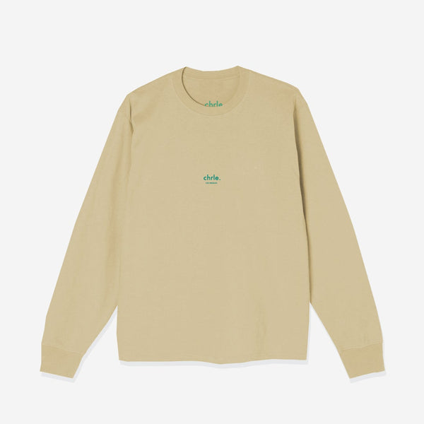 CHRLE.  ESSENTIAL LONG SLEEVE T-SHIRT SAND